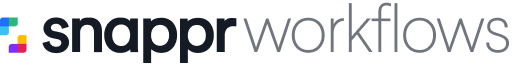 Logo snappr workflows black