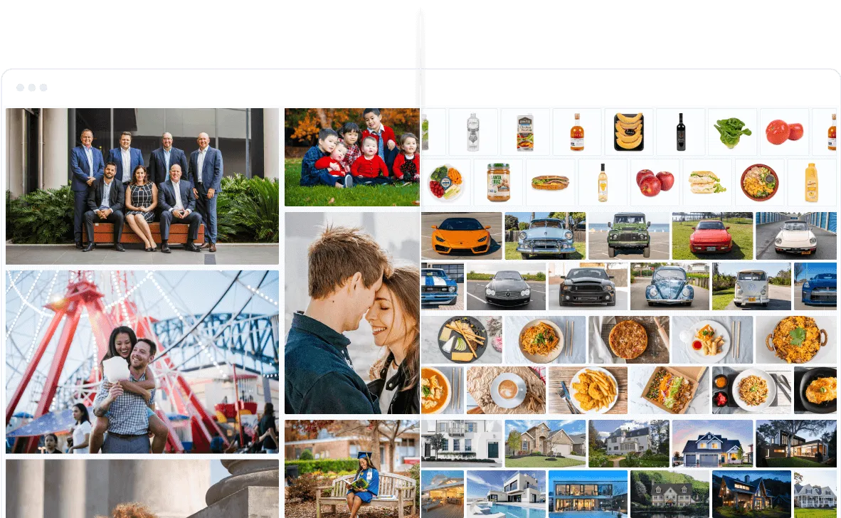 Image comparing Snappr Shoots and Snappr Workflows services